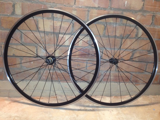 Some lightweight road wheels I built - under 1500g for under £300 in parts!
